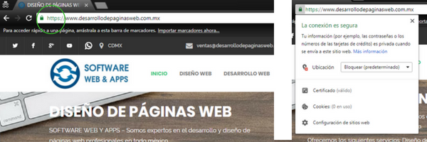 Diseño de páginas web SSL